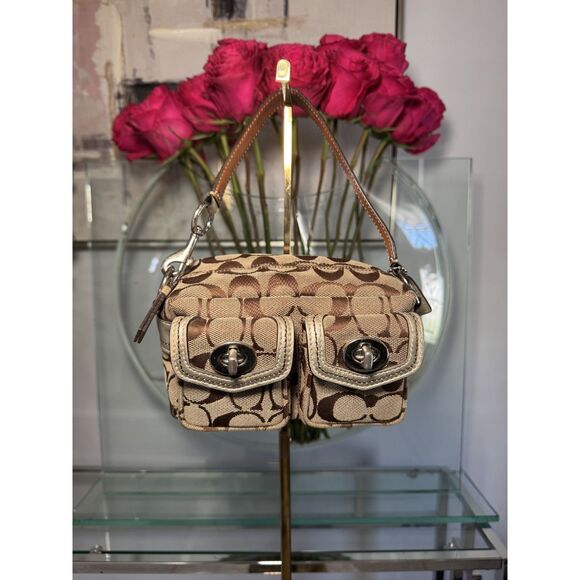 Vintage Coach Mini Legacy Signature Gallery Purse - Picture 1 of 10